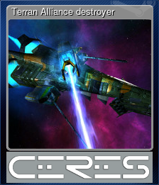 Series 1 - Card 7 of 9 - Terran Alliance destroyer
