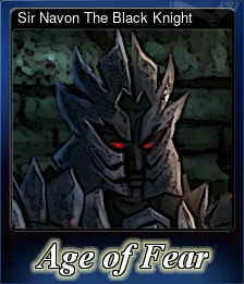 Series 1 - Card 1 of 6 - Sir Navon The Black Knight