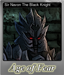 Series 1 - Card 1 of 6 - Sir Navon The Black Knight