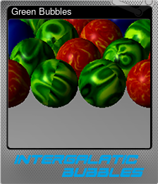 Series 1 - Card 1 of 5 - Green Bubbles