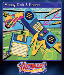Series 1 - Card 4 of 6 - Floppy Disk & Phone