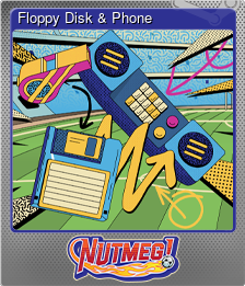 Series 1 - Card 4 of 6 - Floppy Disk & Phone