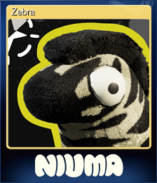 Series 1 - Card 2 of 6 - Zebra