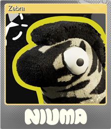Series 1 - Card 2 of 6 - Zebra