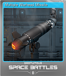 Series 1 - Card 6 of 6 - Multiple Warhead Missile