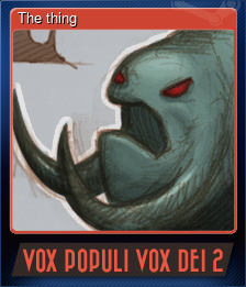 Series 1 - Card 2 of 5 - The thing
