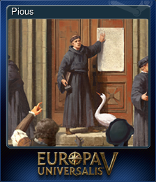 Series 1 - Card 1 of 7 - Pious