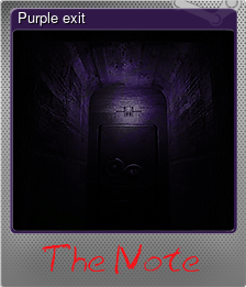 Series 1 - Card 3 of 5 - Purple exit