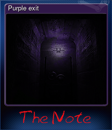 Series 1 - Card 3 of 5 - Purple exit