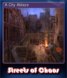 Series 1 - Card 2 of 5 - A City Ablaze