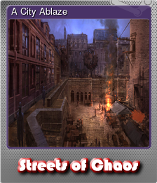 Series 1 - Card 2 of 5 - A City Ablaze