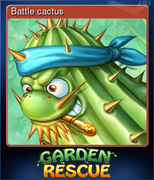 Series 1 - Card 1 of 5 - Battle cactus