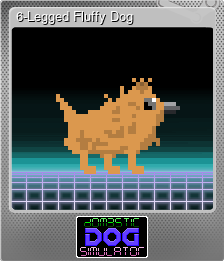 Series 1 - Card 5 of 9 - 6-Legged Fluffy Dog