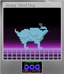 Series 1 - Card 9 of 9 - Sleepy Cloud Dog