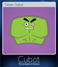 Series 1 - Card 3 of 5 - Green Cubot