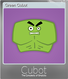 Series 1 - Card 3 of 5 - Green Cubot