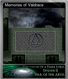 Series 1 - Card 3 of 10 - Memories of Valdrace