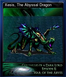 Series 1 - Card 5 of 10 - Xesis, The Abyssal Dragon