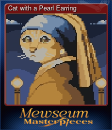 Series 1 - Card 1 of 8 - Cat with a Pearl Earring