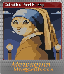 Series 1 - Card 1 of 8 - Cat with a Pearl Earring