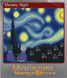 Series 1 - Card 2 of 8 - Meowry Night