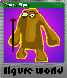 Series 1 - Card 2 of 5 - Orange Figure