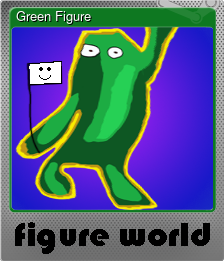 Series 1 - Card 3 of 5 - Green Figure