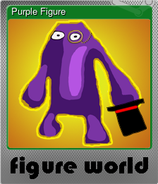 Series 1 - Card 4 of 5 - Purple Figure
