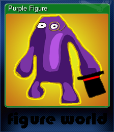 Series 1 - Card 4 of 5 - Purple Figure