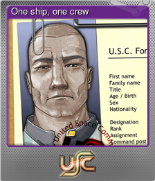 Series 1 - Card 3 of 5 - One ship, one crew