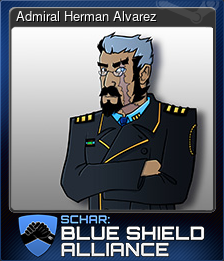 Series 1 - Card 1 of 9 - Admiral Herman Alvarez