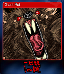 Series 1 - Card 2 of 7 - Giant Rat