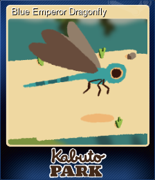 Series 1 - Card 4 of 8 - Blue Emperor Dragonfly