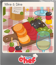 Series 1 - Card 2 of 8 - Wine & Dine