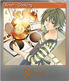 Series 1 - Card 8 of 8 - Anon - Cooking