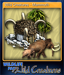 Series 1 - Card 1 of 5 - Wild Creatures - Mammoth