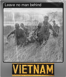 Series 1 - Card 5 of 6 - Leave no man behind