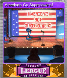 Series 1 - Card 2 of 10 - America's Go Superpowers!