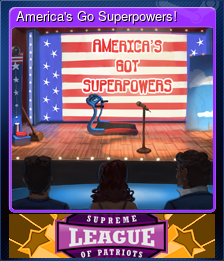 Series 1 - Card 2 of 10 - America's Go Superpowers!
