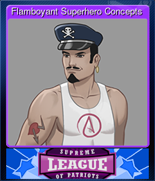 Series 1 - Card 2 of 10 - Flamboyant Superhero Concepts