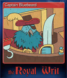 Series 1 - Card 7 of 8 - Captain Bluebeard