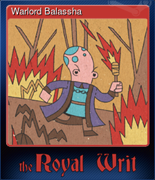 Series 1 - Card 2 of 8 - Warlord Balassha