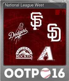 Series 1 - Card 6 of 6 - National League West