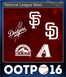 Series 1 - Card 6 of 6 - National League West