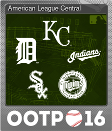 Series 1 - Card 1 of 6 - American League Central