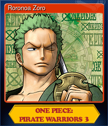 Series 1 - Card 2 of 9 - Roronoa Zoro