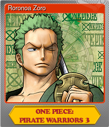 Series 1 - Card 2 of 9 - Roronoa Zoro