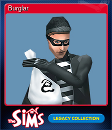 Series 1 - Card 5 of 5 - Burglar