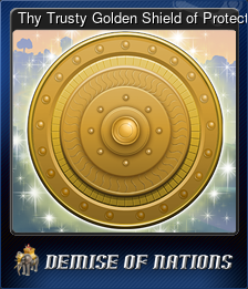 Series 1 - Card 5 of 6 - Thy Trusty Golden Shield of Protection