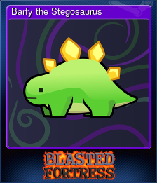 Series 1 - Card 9 of 9 - Barfy the Stegosaurus